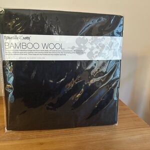 Black Bamboo Wool Wrap